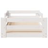 vidaXL Letto senza Materasso Bianco 90x190 cm in Legno Massello Pino