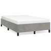 vidaXL Giroletto senza Materasso Grigio Chiaro 120x200 cm Velluto
