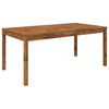 vidaXL Tavolo da cena da giardino Naturale 180 x 88,5 x 75 cm