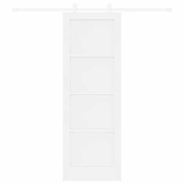vidaXL Porta scorrevole ORKDAL Bianco 73,5 x 211 cm Pino massello