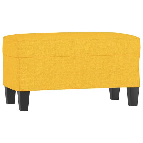 vidaXL Panca Giallo Chiaro 70x35x41 cm in Tessuto