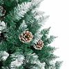 vidaXL Albero di Natale snodato con 300 LED con supporto Verde 180 cm