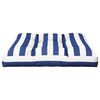vidaXL Cuscino per Pallet Strisce Bianche e Blu 70x70x12 cm in Tessuto