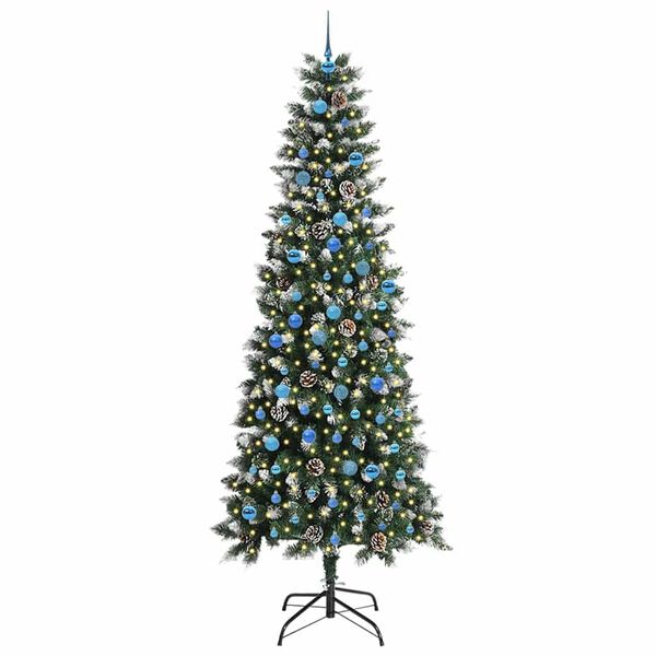 vidaXL Albero di Natale artificiale con 300 LED Verde 240 cm