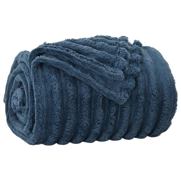 vidaXL Coperte da Pile 6 pcs Blu navy 200 x 150 cm Panno