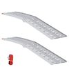 vidaXL Ramp di Carico 2 pcs Argento 222 x 29 x 14 cm Alluminio
