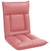 vidaXL Sedia da Pavimento Rosa 55 x 61 x 70 cm Pelle Sintetica