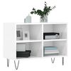 vidaXL Mobile Porta TV Bianco Lucido 69,5x30x50cm in Legno Multistrato