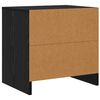 vidaXL Armadio da Notte Rovere Nero 45 x 34 x 44,5 cm