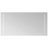 vidaXL Specchio da bagno LED Trasparente 40 x 20 cm vetro temperato