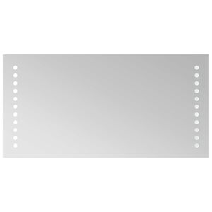 vidaXL Specchio da bagno LED Trasparente 40 x 20 cm vetro temperato