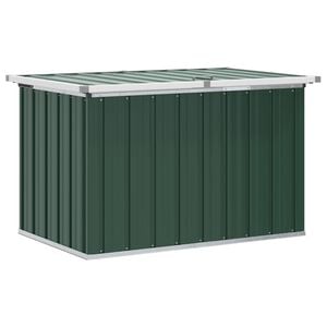 vidaXL Baule da giardino verde 109x67x65 cm