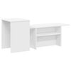 vidaXL Tavolo consolle Bianco 91,5 x 35 x 38,5 cm Legno multistrato