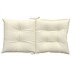 vidaXL Cuscini per Sedia da Giardino 4 pz Crema 100x50x7 cm Tessuto
