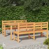 vidaXL Set da Pranzo per Giardino 3 pz in Legno Massello di Teak