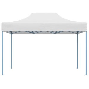 vidaXL Gazebo Professionale Pieghevole 280x410x315 cm Acciaio Bianco