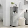 vidaXL Mobile da Bagno con porta Grigio cemento 30 x 35 x 95 cm