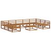 vidaXL Set di divani da esterno 10 pcs Naturale