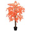 vidaXL Albero di Acero Artificiale Rosso 80 x 16 x 120 cm