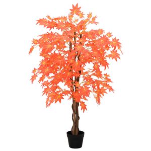 vidaXL Albero di Acero Artificiale Rosso 80 x 16 x 120 cm