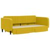vidaXL Divano Letto Estraibile con Cassetti Giallo 100x200cm Velluto