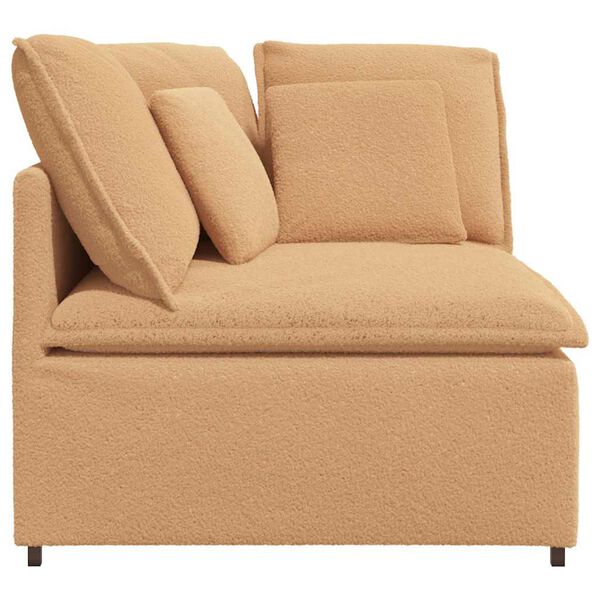 vidaXL Modulo Angolare Divano Modulare con Cuscini Beige 100 cm
