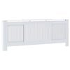 vidaXL Copertura per Radiatore Bianca in Legno Multistrato 205 cm