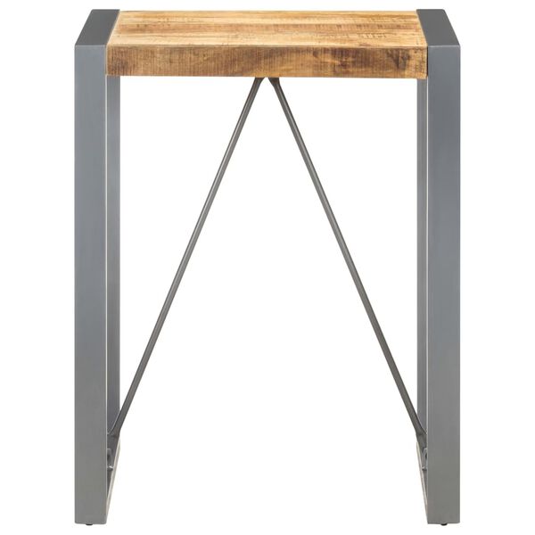 vidaXL Tavolo da Pranzo 60x60x75 cm in Legno Massello di Mango Grezzo