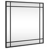 vidaXL Specchio da Parete Nero 50x50 cm Quadrato in Ferro