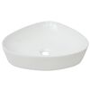 vidaXL Lavandino Triangolare in Ceramica Bianca 50,5x41x12 cm
