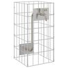 vidaXL Rubinetto Gabion Argento 26 x 25 x 50 cm Acciaio inossidabile