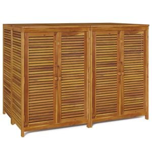 vidaXL Contenitore da Giardino 140x87x104 cm Legno Massello di Acacia