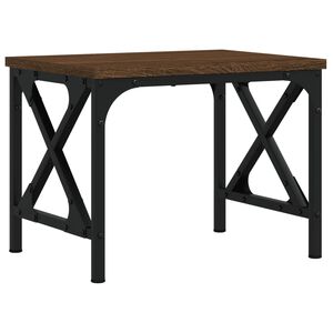 vidaXL Supporto Stampante Rovere Marrone 40x30x31 cm Legno Multistrato