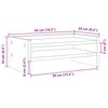 vidaXL Supporto per Monitor Bianco 42x24x16 cm in Legno Multistrato