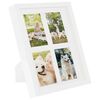 vidaXL Set Cornici Fotografiche 3D 3pz Bianco 28x35cm Foto 4x(10x15)cm