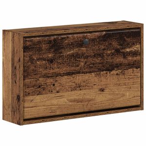 vidaXL Mobiletto per Scarpe da Muro BREDA 71 x 17 x 43 cm Legno antico