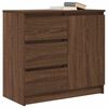 vidaXL Credenza con Cassetto Rovere Marrone 71x35x65 cm in Truciolato