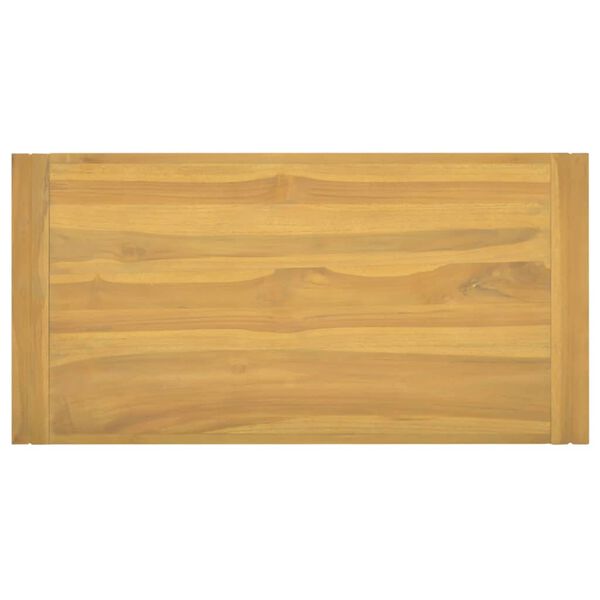 vidaXL Mobile da Bagno a Parete 90x45x35 cm in Legno Massello di Teak