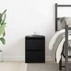 vidaXL Armadio da Notte Rovere Nero 30 x 30 x 40 cm Legno multistrato