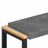 vidaXL Cuscino per panchina Corduroy Morbido Grigio Chiaro