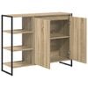 vidaXL Mobile laterale Sonoma 96.5 x 30 x 75 cm Legno multistrato