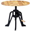 vidaXL Tavolino 60x(46-63) cm in Legno Massello di Mango e Ghisa