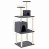 vidaXL Albero per Gatti con Tiragraffi in Sisal Grigio Scuro 167 cm