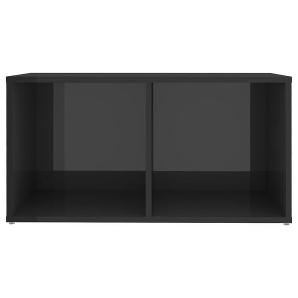 vidaXL Set Mobili TV 8 pz Grigio Lucido in Legno Multistrato