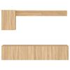 vidaXL Mobili TV a Muro 5pz Rovere Sonoma in Legno Multistrato