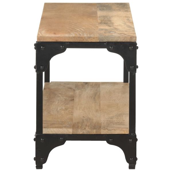 vidaXL Tavolino da Salotto 90x30x40 cm in Legno Massello di Mango
