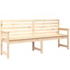 vidaXL Panca da Giardino 203,5x48x91,5 cm in Legno Massello di Pino