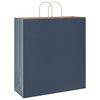 vidaXL Sacchetti di Carta 250 pz con Manici Blu 45x17x48 cm