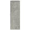 vidaXL Scaffale a Muro 8 Scomparti Grigio Cemento