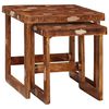 vidaXL Tavoli da annidamento 2 pz Marrone 46 x 46 x 45 cm